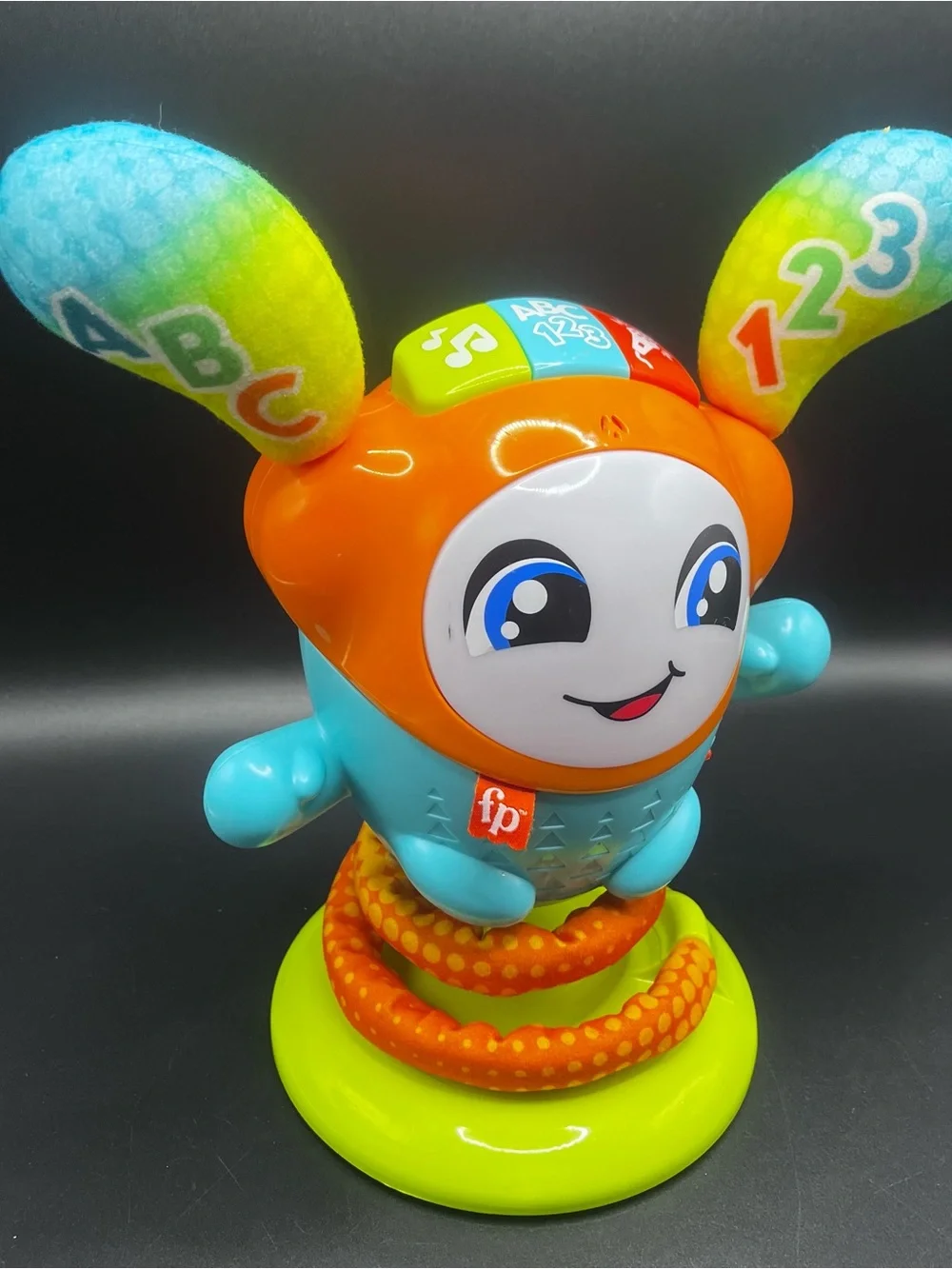 Fisher-Price DJ Bouncin' Beats Interactive Musical Singing Learning Toy ABC 123